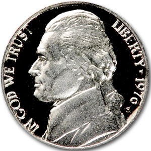 1976-S Jefferson Nickel Gem Proof 1976-S Jefferson Nickel Gem Proof
